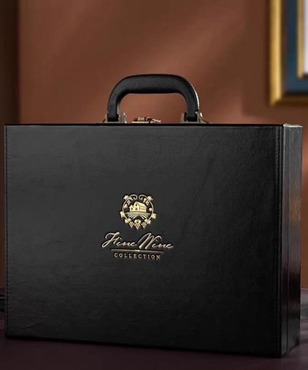 Black leather case