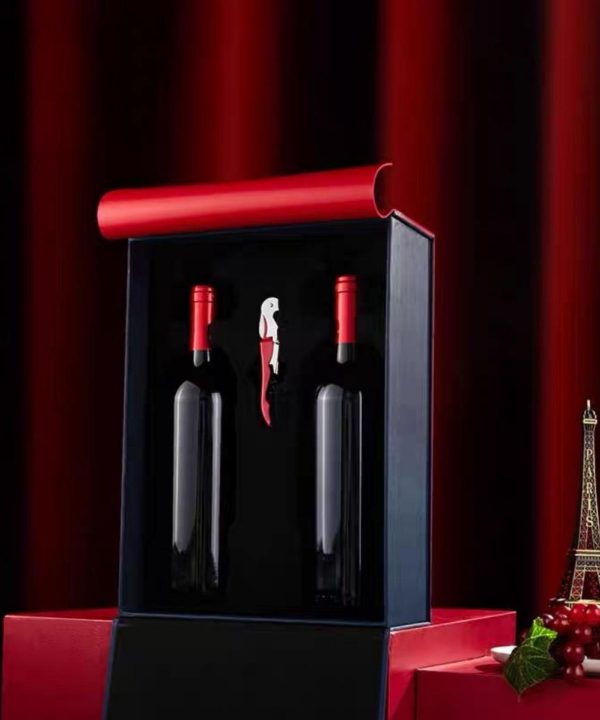 Black & red, two bottles