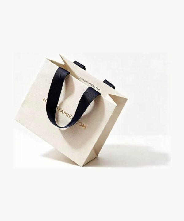 White, black ribbon