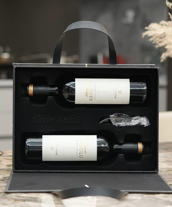 Black case, two bottles