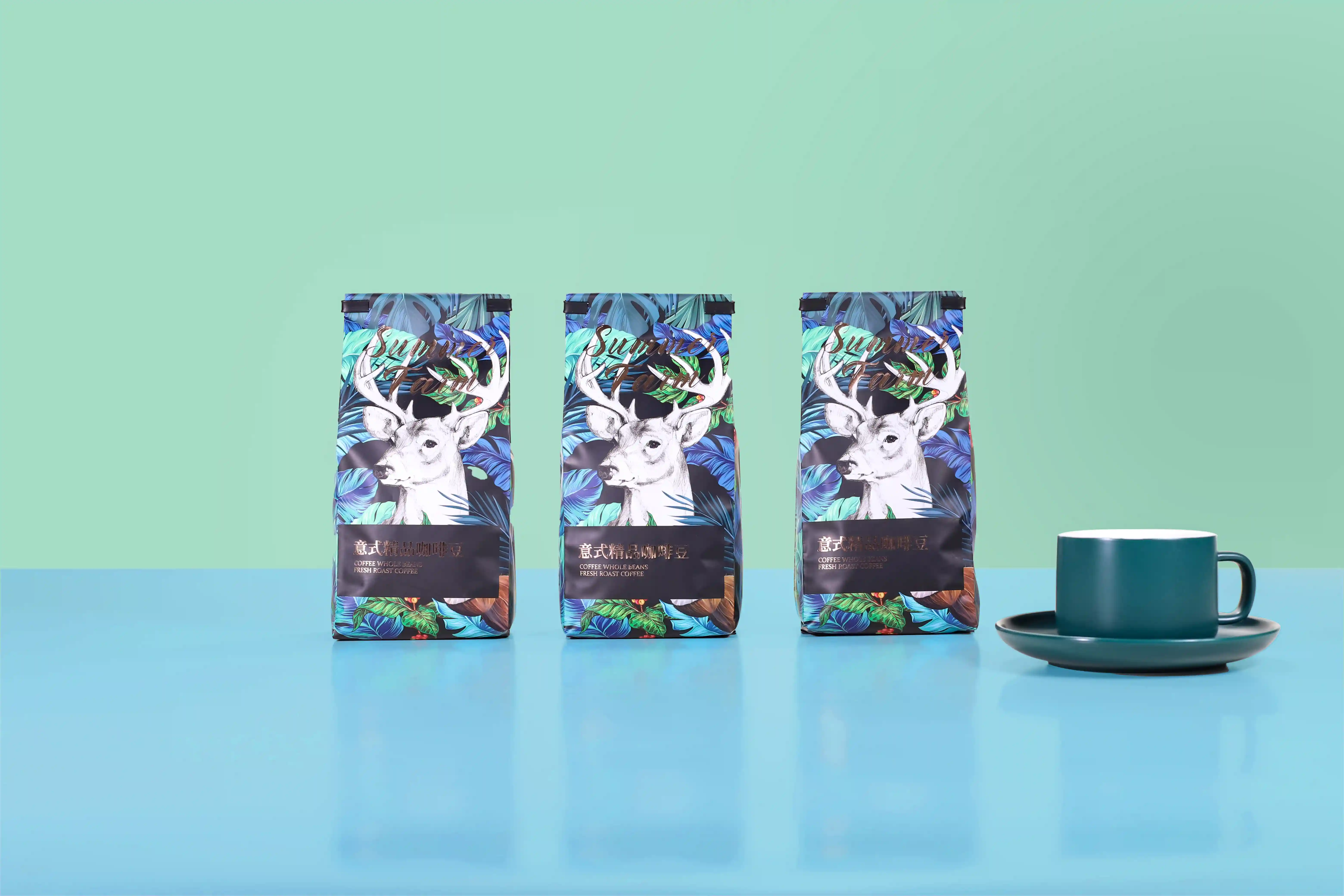 Custom Printed Coffee Bags for For Coffee Packaging